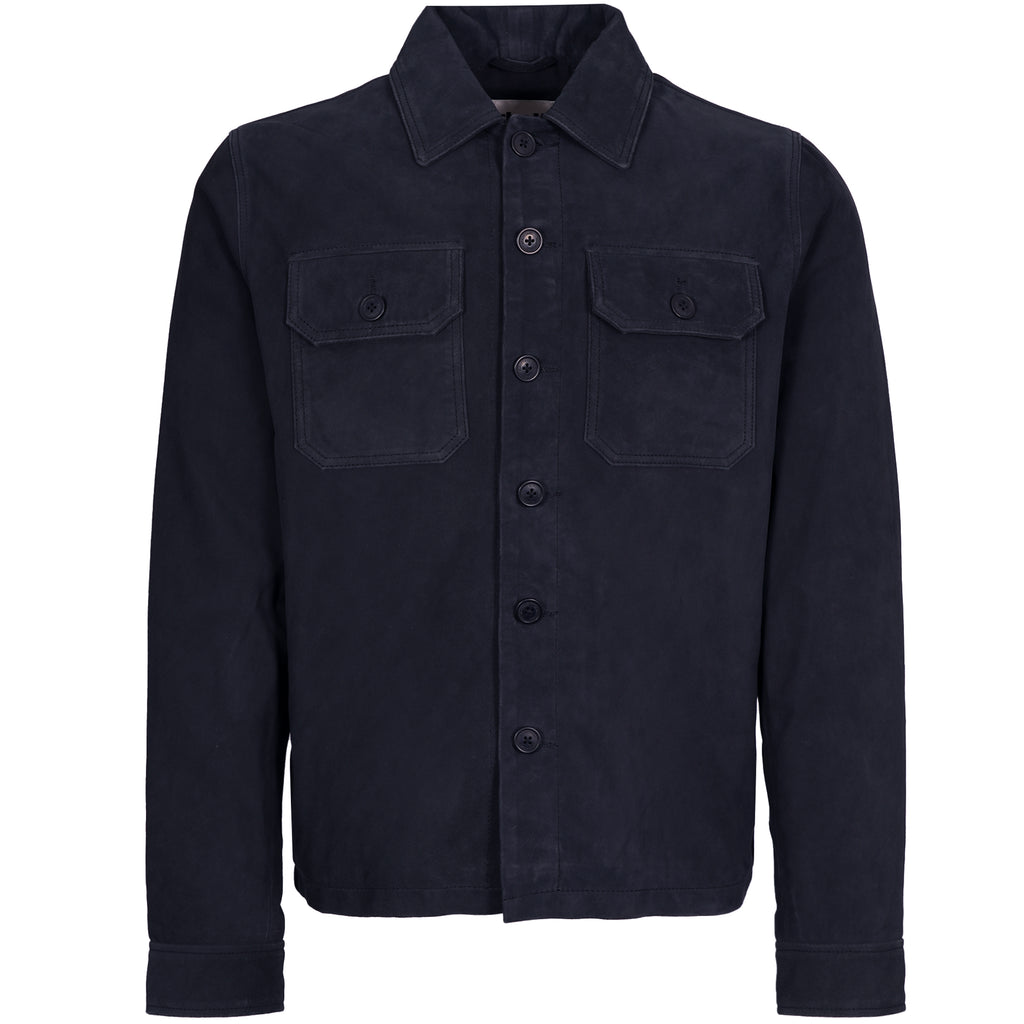 Schott NYC Suede Jacket - Navy