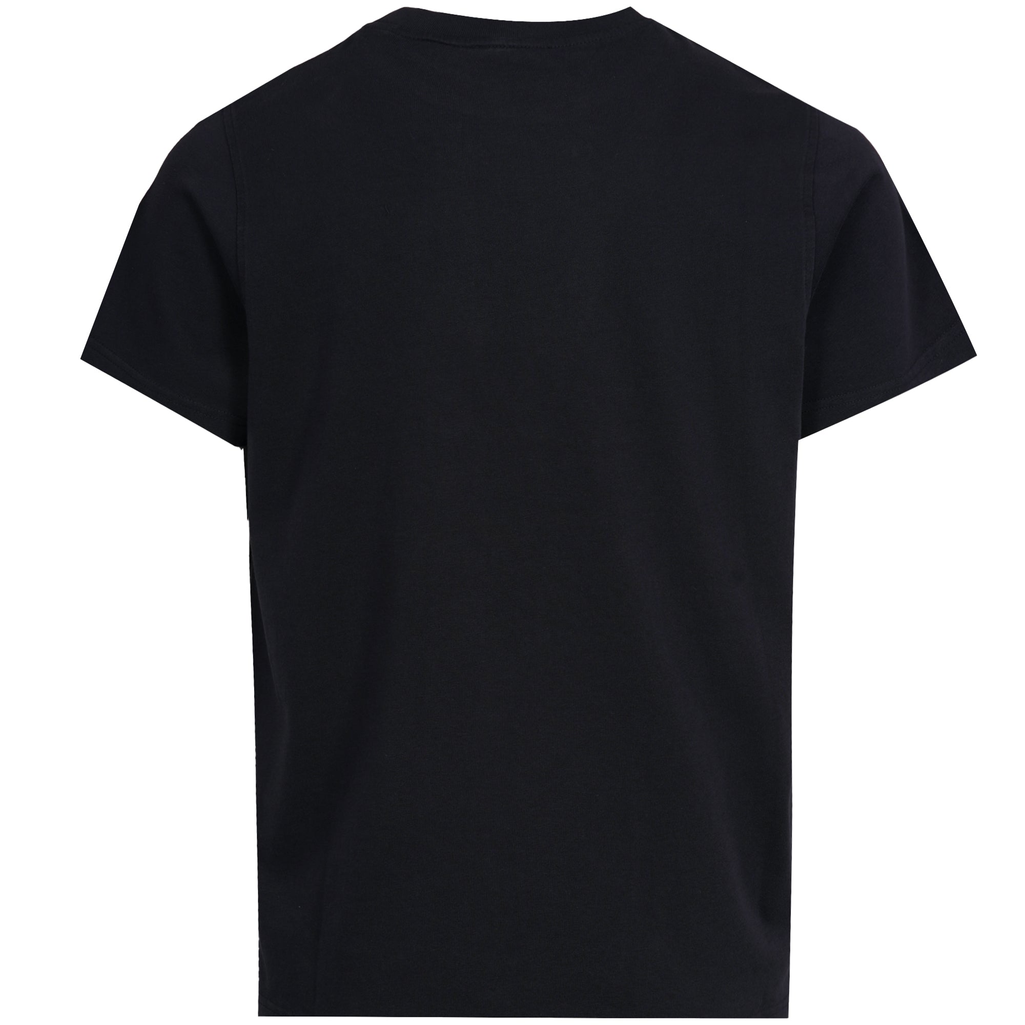 Hampshire Block Print Logo Crew Neck T-Shirt  - Navy