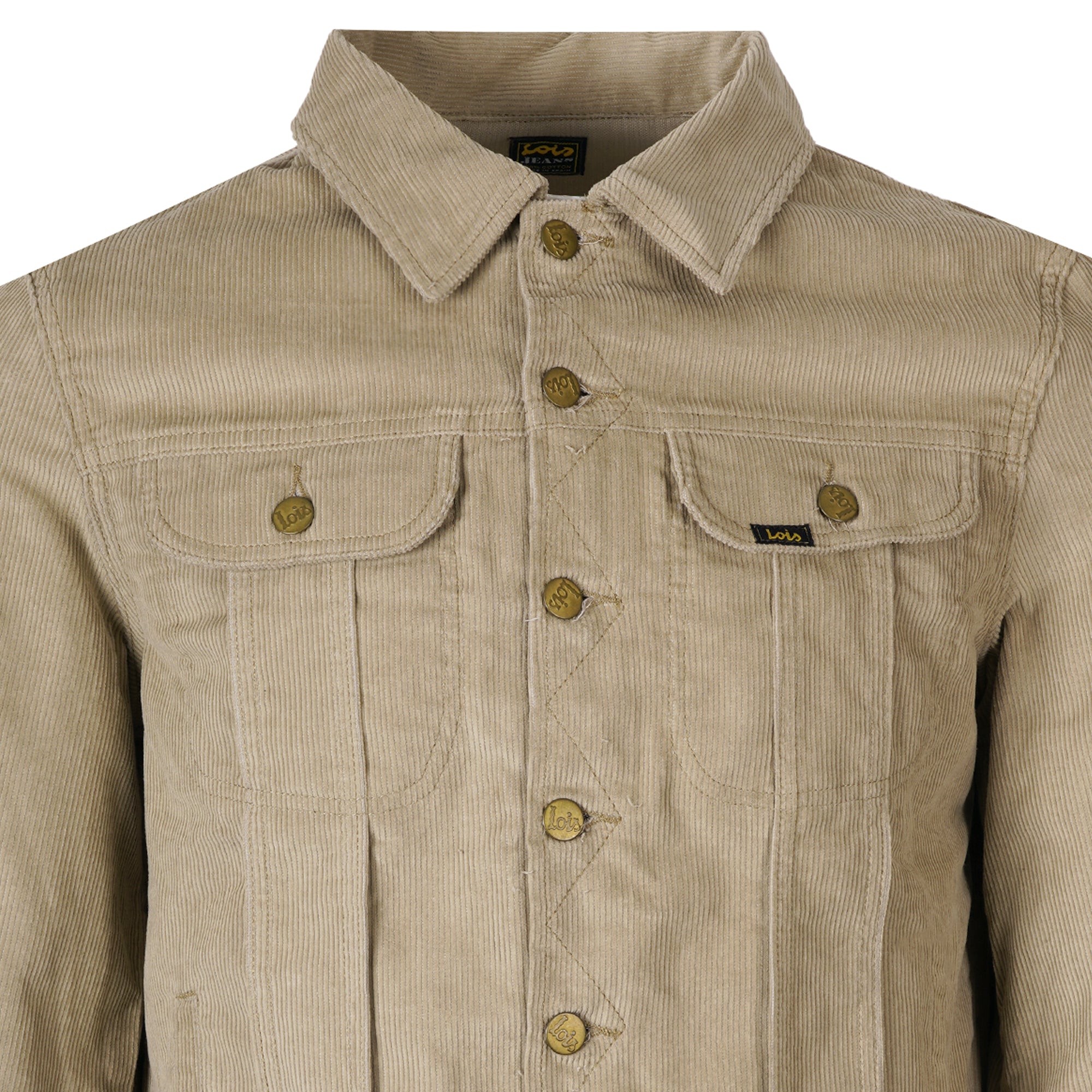 Lois Jeans The Torero Boy Vintage Corduroy Trucker - Cornstalk