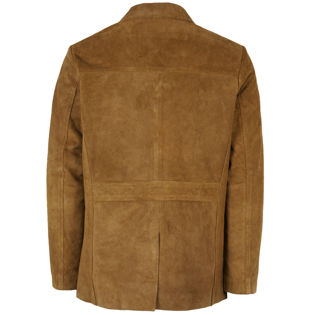 Real Hoxton Suede Safari Jacket - Tan