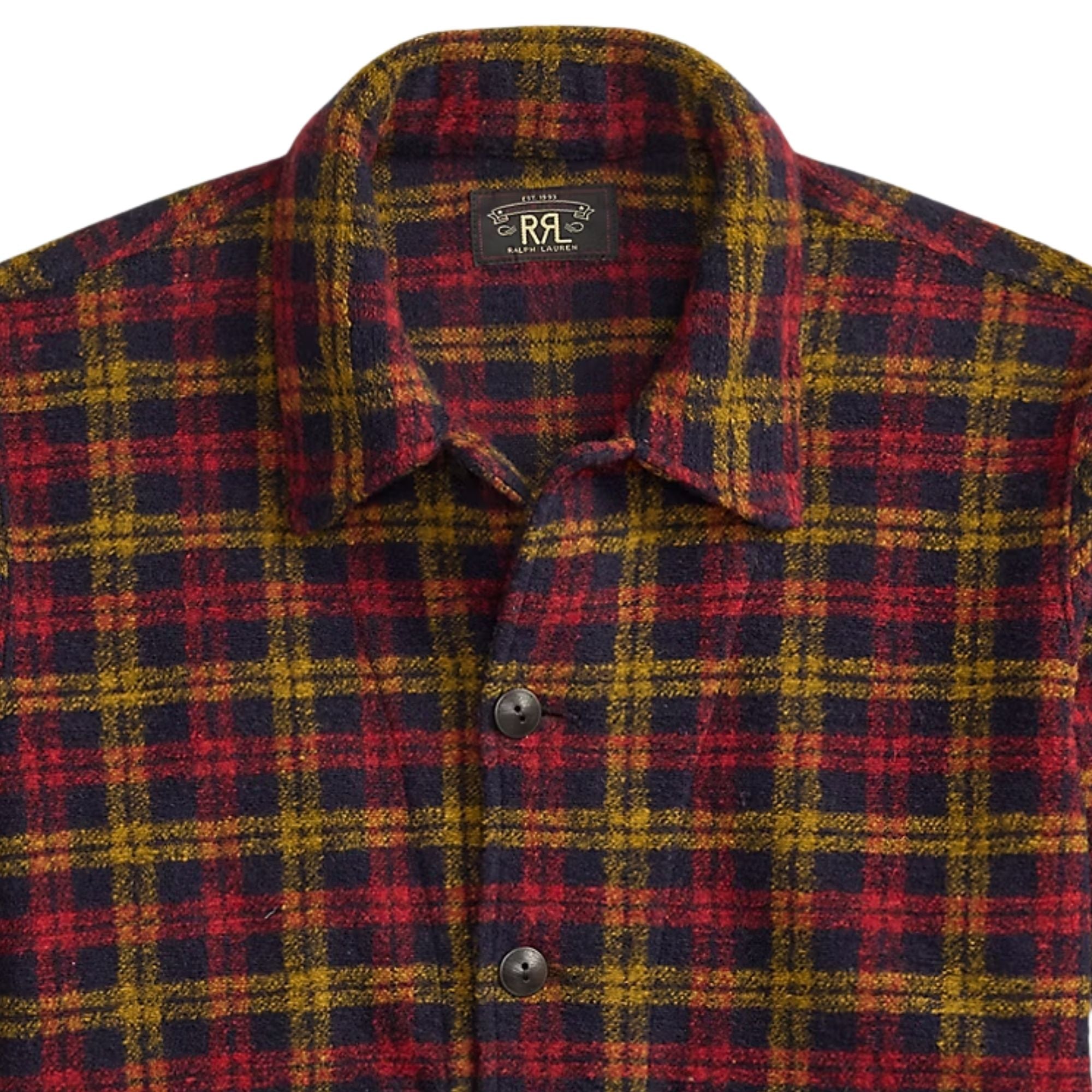 RRL by Ralph Lauren Wool-Blend Flight Jacket - Red/Multi