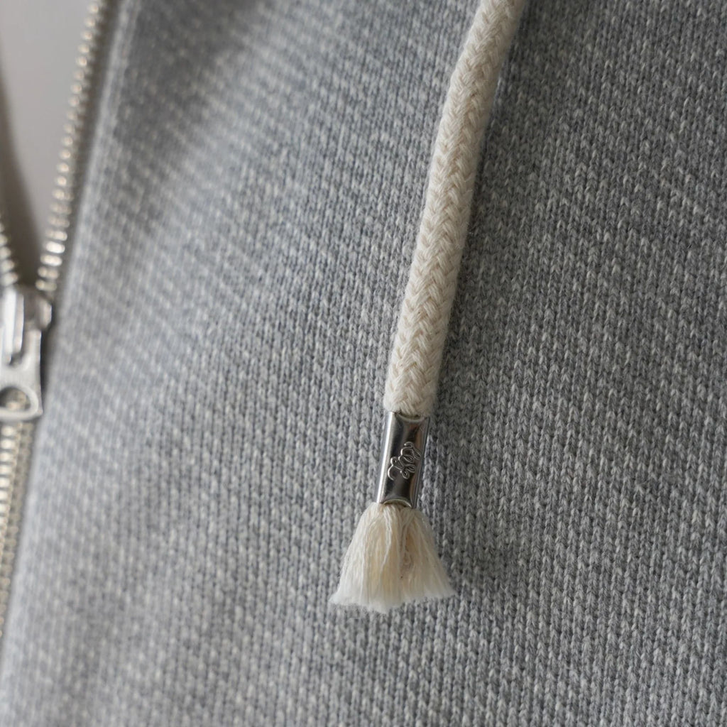 Wonder Looper Double Heavyweight French Terry Zip Hoodie - Heather Grey