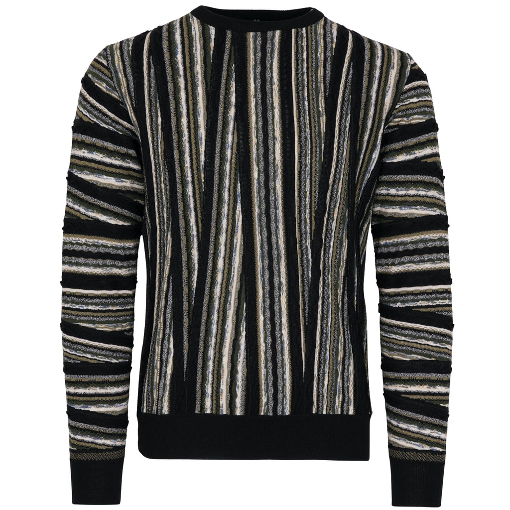 Montechiaro Tridimensional Pullover Sweater - Khaki