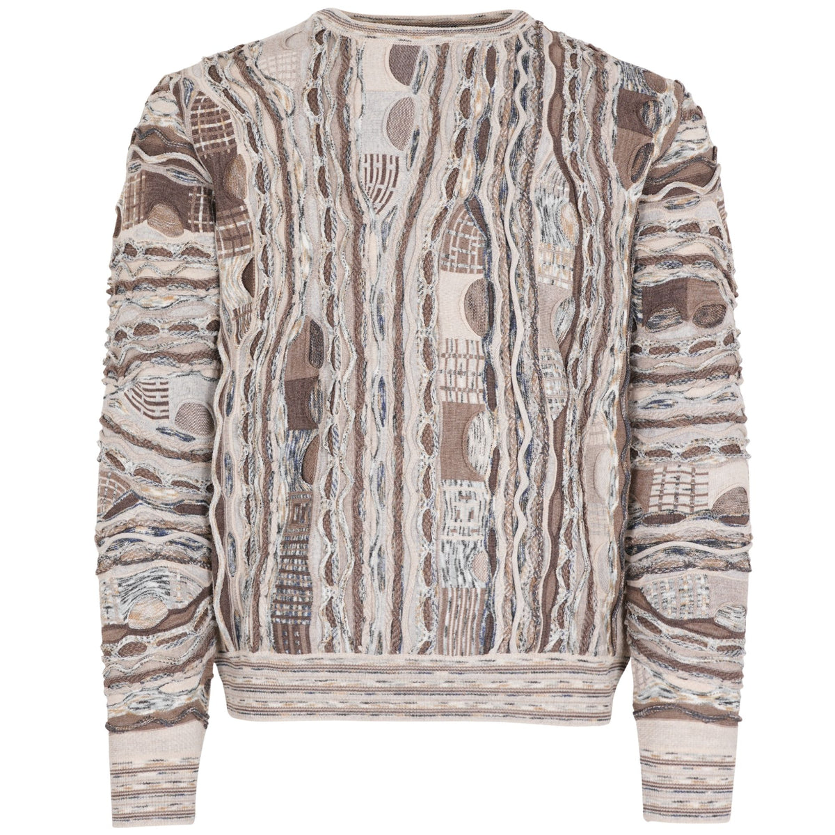 Montechiaro Tridimensional Pullover Sweater - Natural