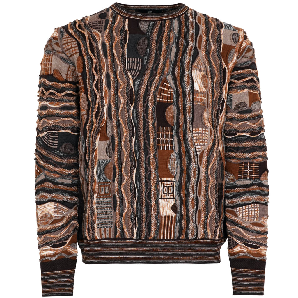 Montechiaro Tridimensional Pullover Sweater - Brown