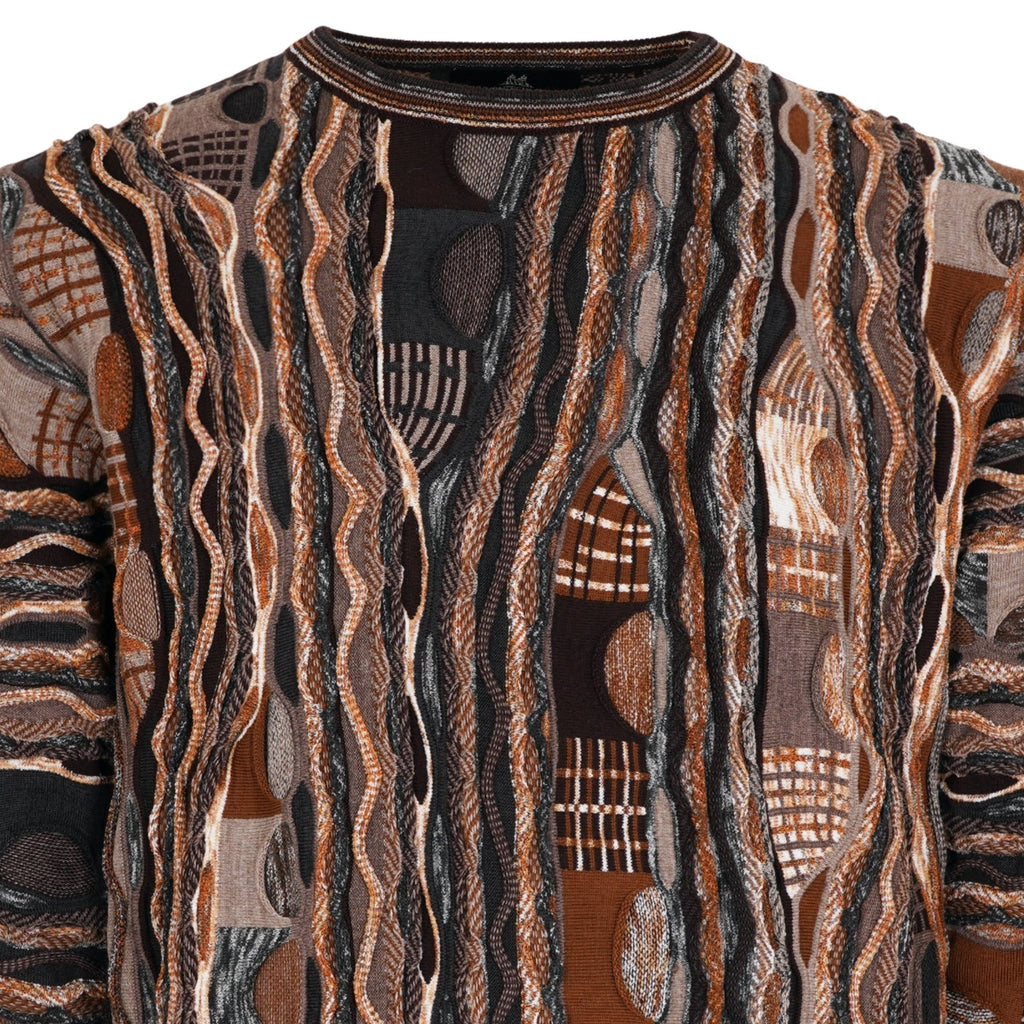 Montechiaro Tridimensional Pullover Sweater - Brown