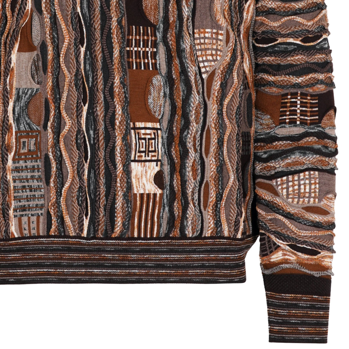 Montechiaro Tridimensional Pullover Sweater - Brown
