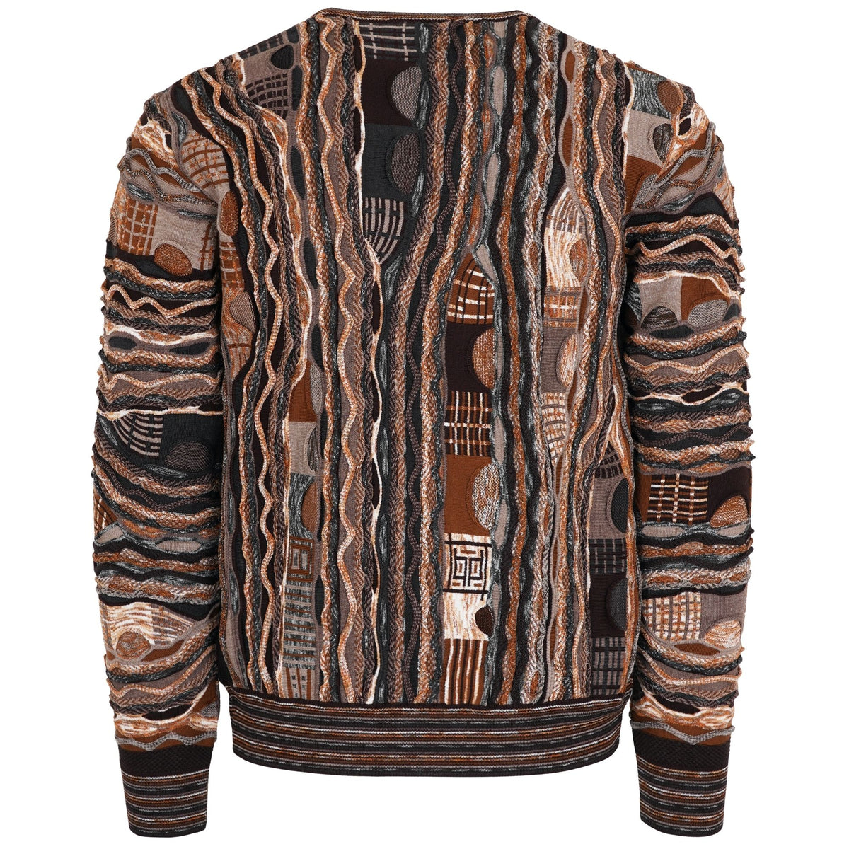 Montechiaro Tridimensional Pullover Sweater - Brown