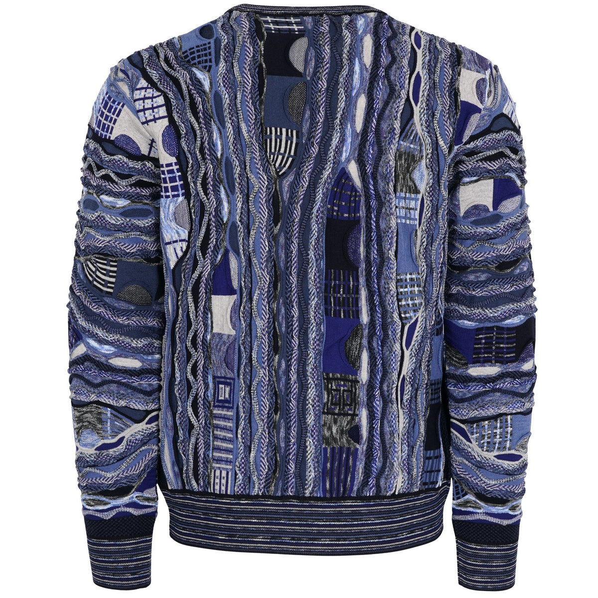 Montechiaro Tridimensional Pullover Sweater - Navy
