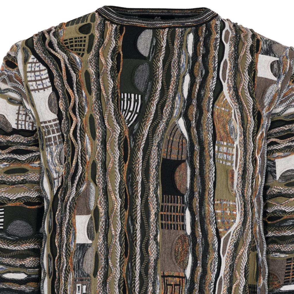 Montechiaro Tridimensional Pullover Sweater - Khaki