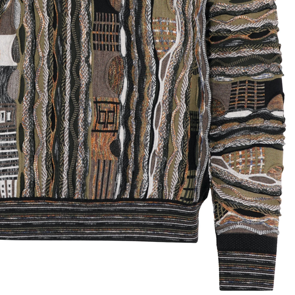 Montechiaro Tridimensional Pullover Sweater - Khaki