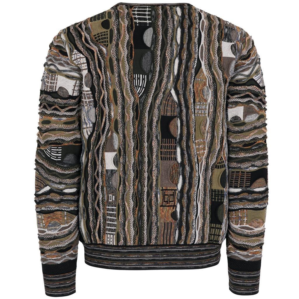 Montechiaro Tridimensional Pullover Sweater - Khaki