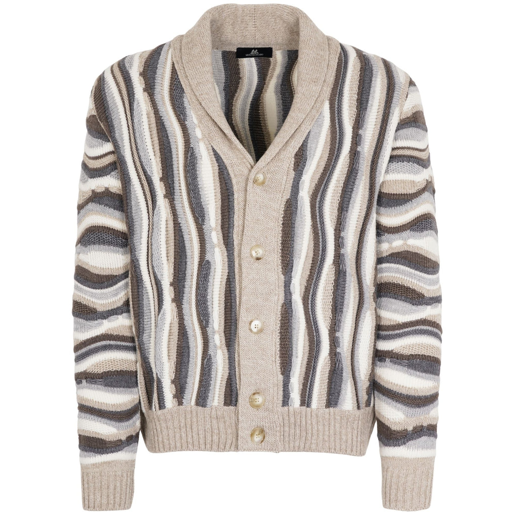 Montechiaro Tridimensional Cardigan - Natural
