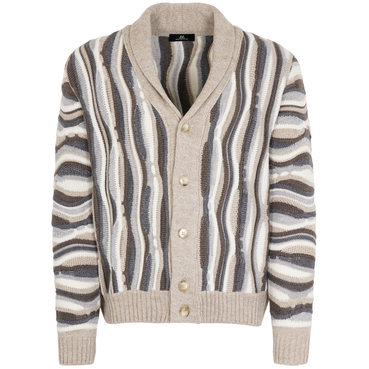 Montechiaro Tridimensional Cardigan - Natural