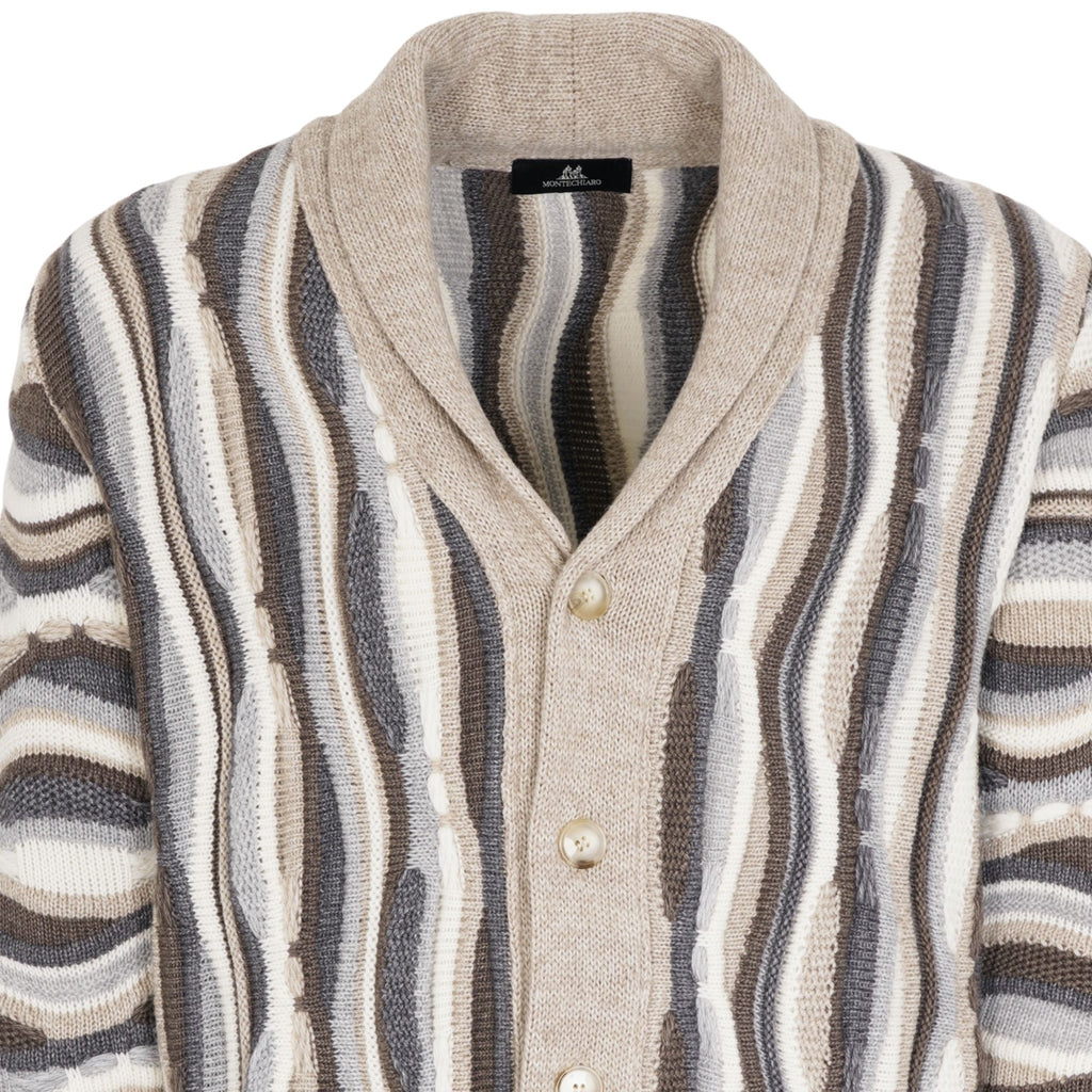 Montechiaro Tridimensional Cardigan - Natural