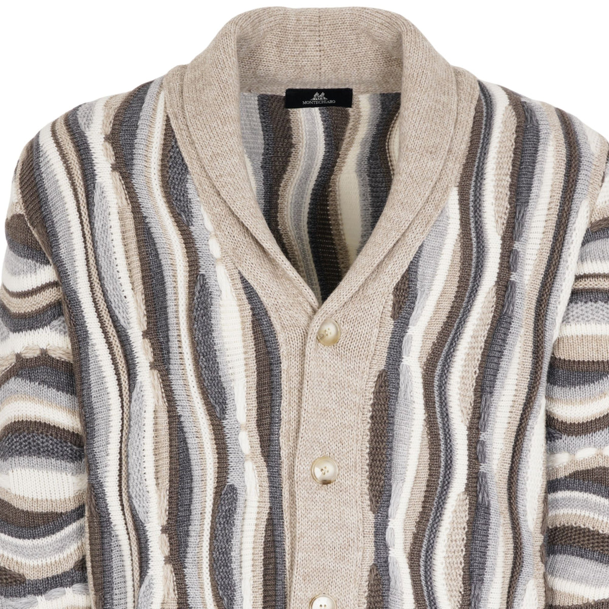 Montechiaro Tridimensional Cardigan - Natural