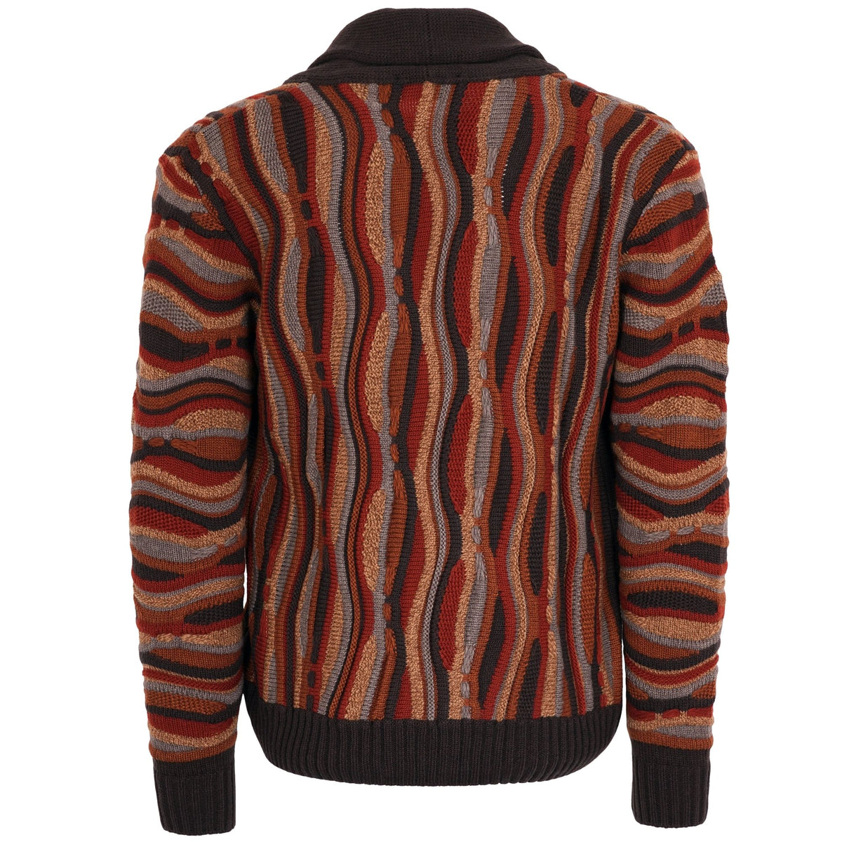 Montechiaro Tridimensional Cardigan - Dark Rust