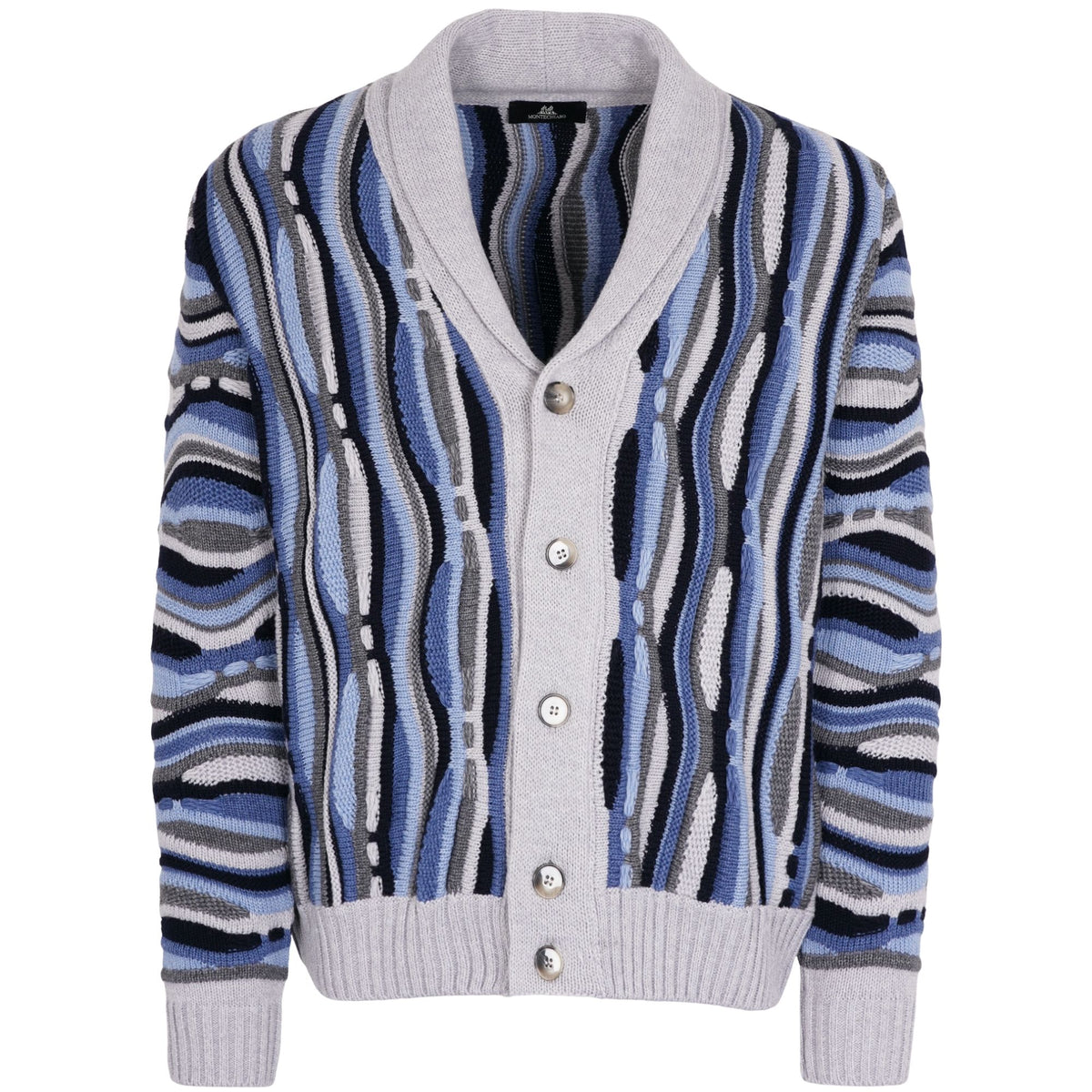 Montechiaro Tridimensional Cardigan - Silver