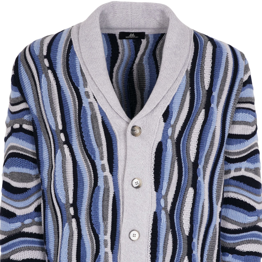 Montechiaro Tridimensional Cardigan - Silver