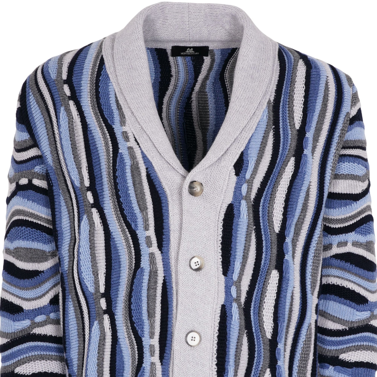 Montechiaro Tridimensional Cardigan - Silver