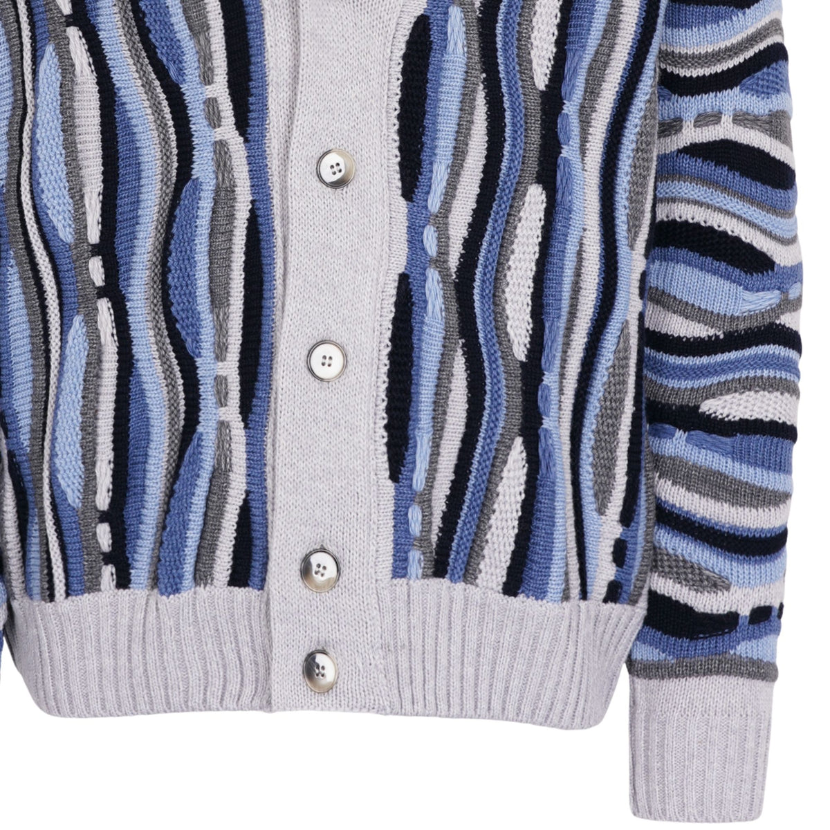 Montechiaro Tridimensional Cardigan - Silver
