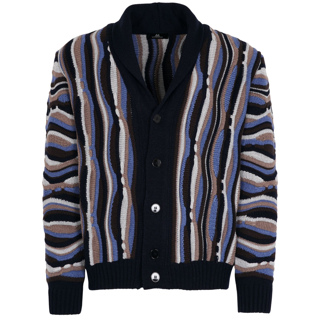 Montechiaro Tridimensional Cardigan - Navy