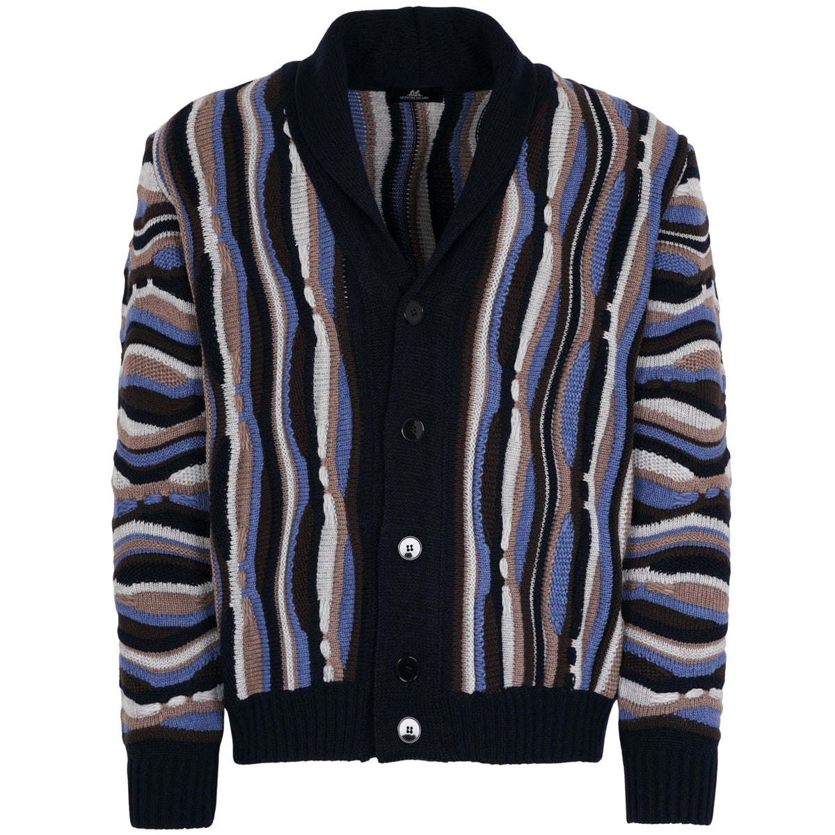 Montechiaro Tridimensional Cardigan - Navy