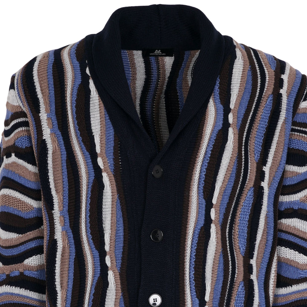 Montechiaro Tridimensional Cardigan - Navy
