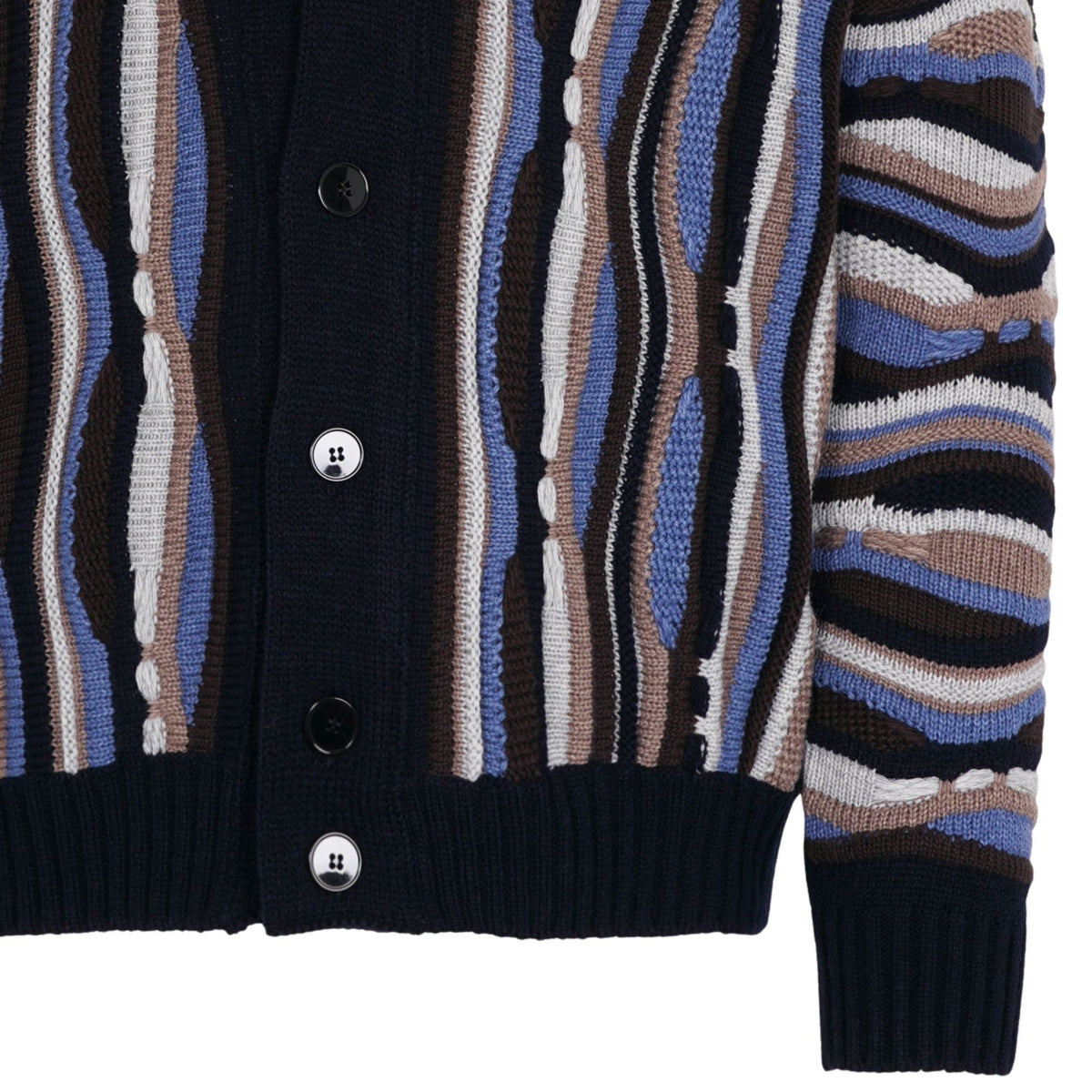 Montechiaro Tridimensional Cardigan - Navy