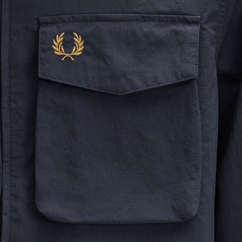 Fred Perry Ripstop Pocket Overshirt - Navy
