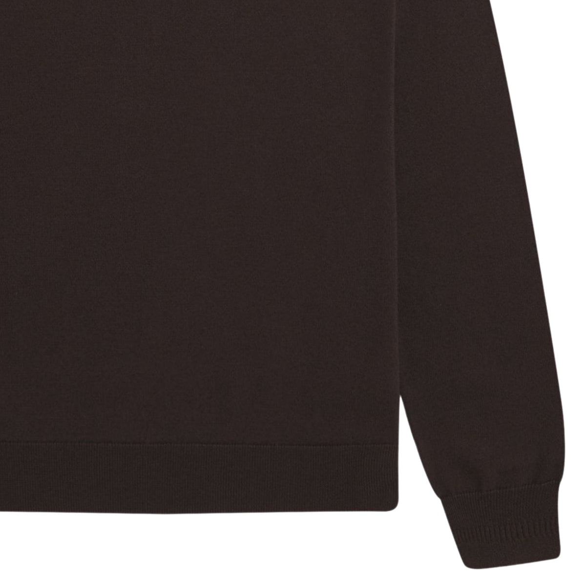 Fred Perry Long Sleeve Knitted Shirt - Rich Brown
