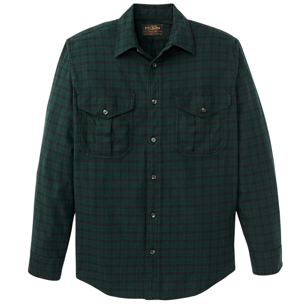 Filson Alaskan Guide Shirt - Pine/Black Plaid