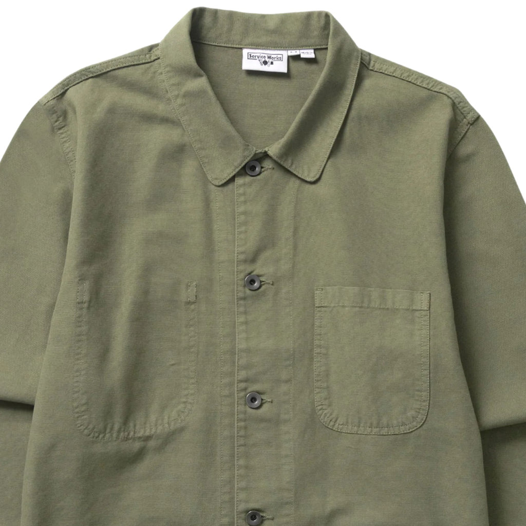 Service Works Canvas Long Shop Coat - Olive