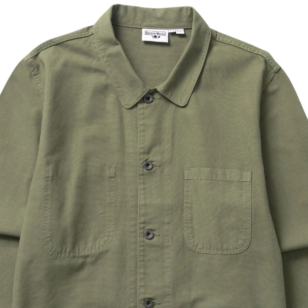 Service Works Canvas Long Shop Coat - Olive