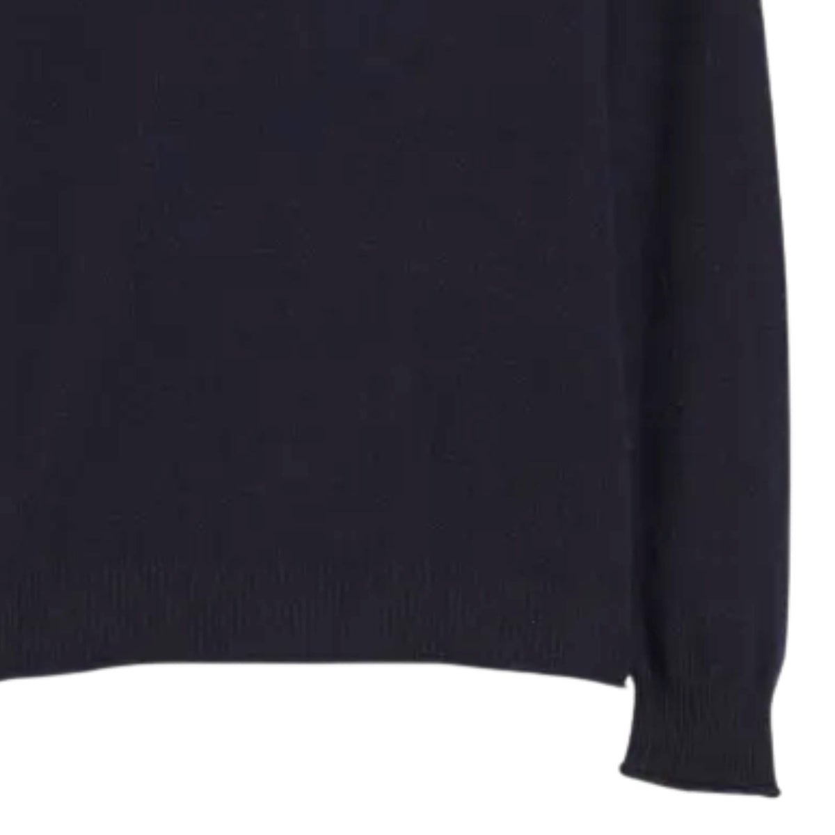 Pittari Usk Lambswool Roll Collar Jumper - Navy