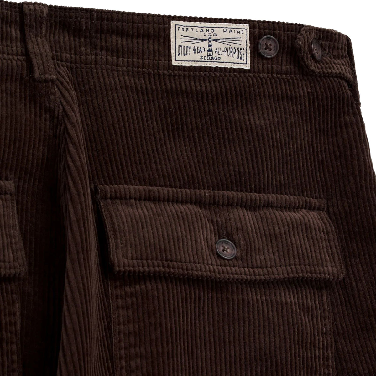Sebago Milton Corduroy Trousers - Brown