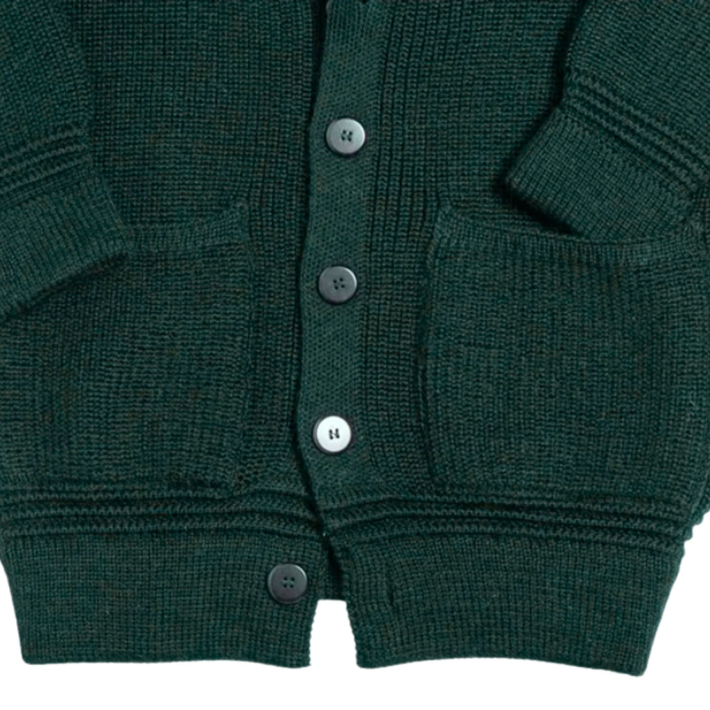 Heimat Virgin Wool Eiger Cardigan - Tannen Gruen