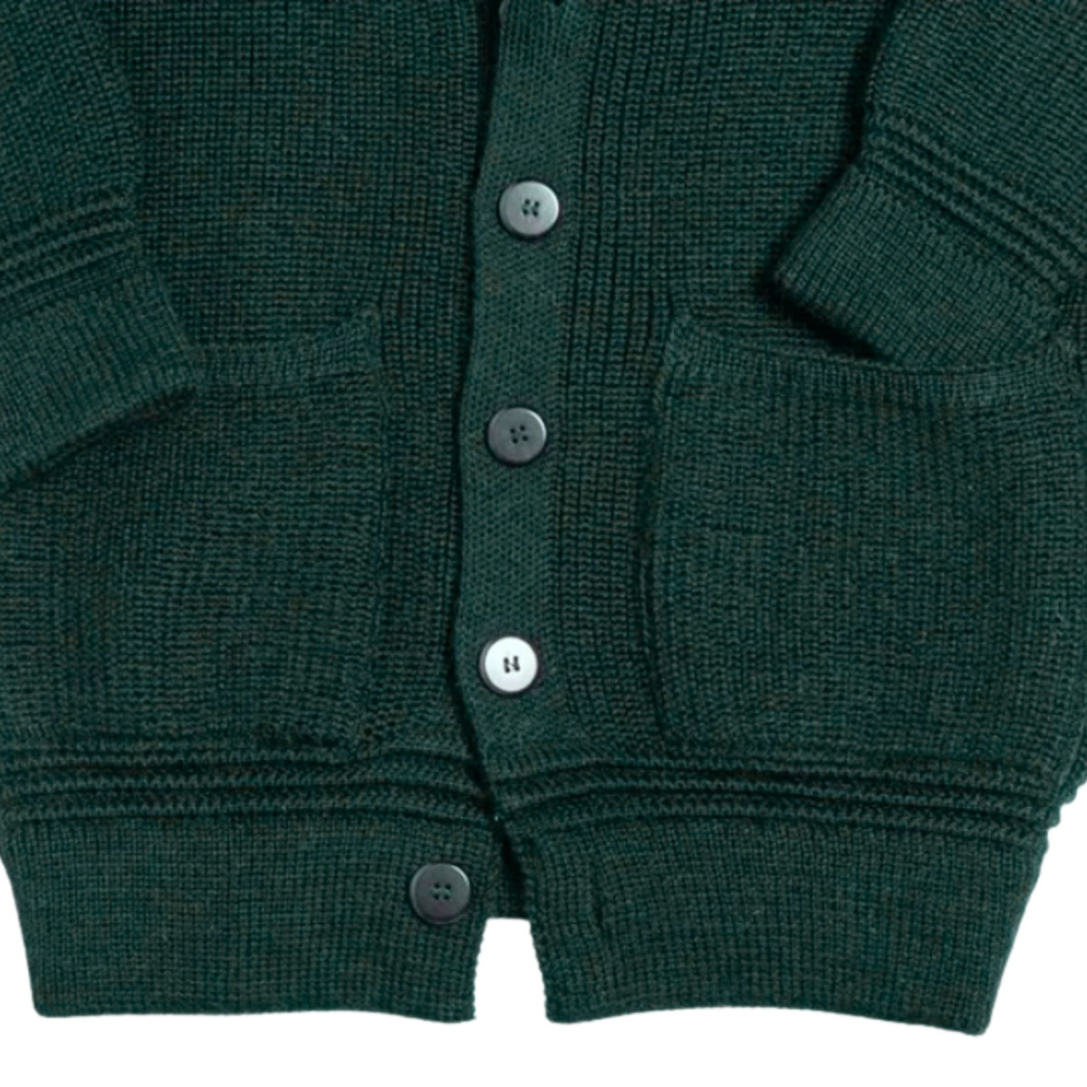 Heimat Virgin Wool Eiger Cardigan - Tannen Gruen