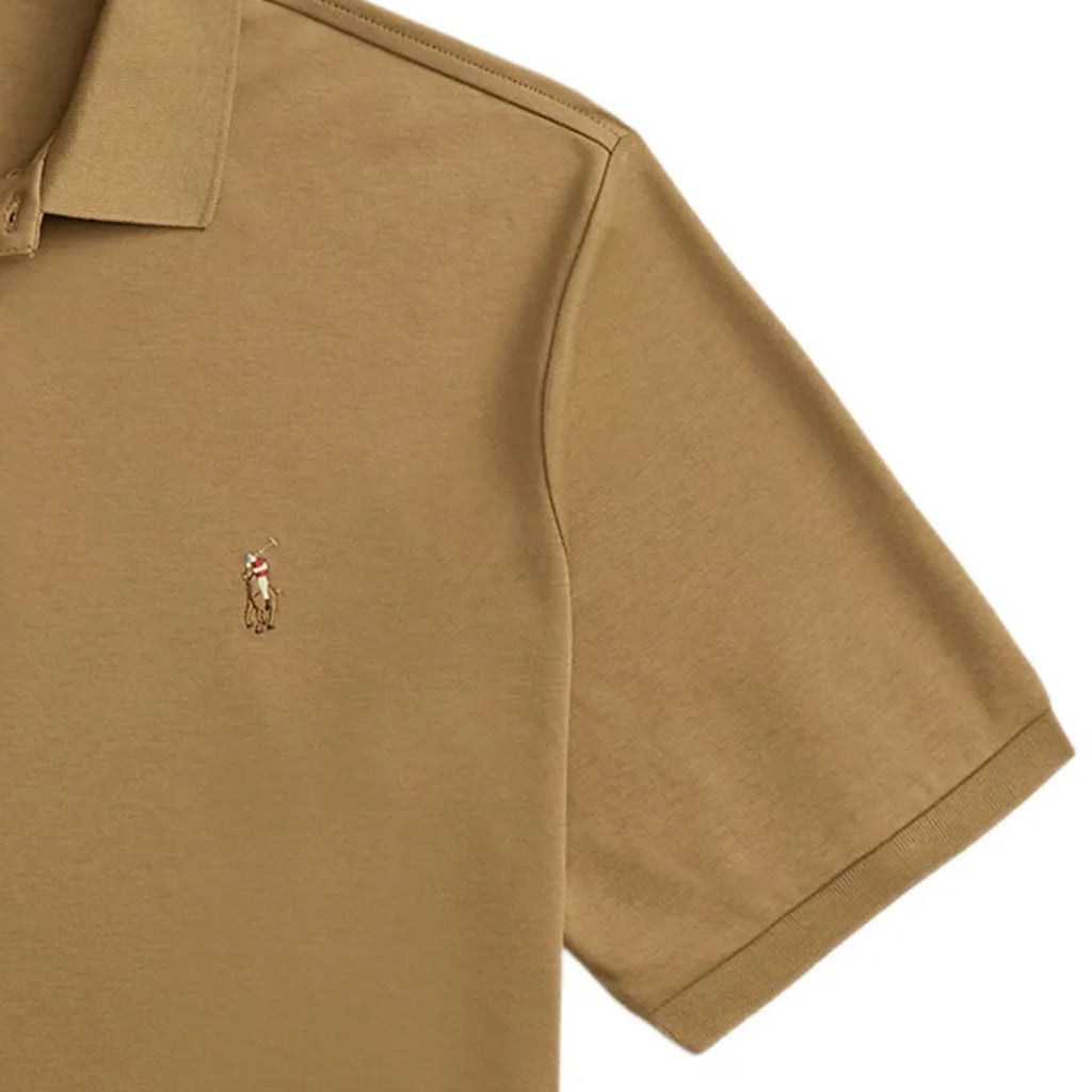 Polo Ralph Lauren Custom Slim Fit Soft Cotton Polo Shirt - Cafe
