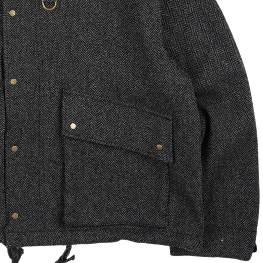 FrizmWORKS Herringbone Wool Hunting Jacket - Black
