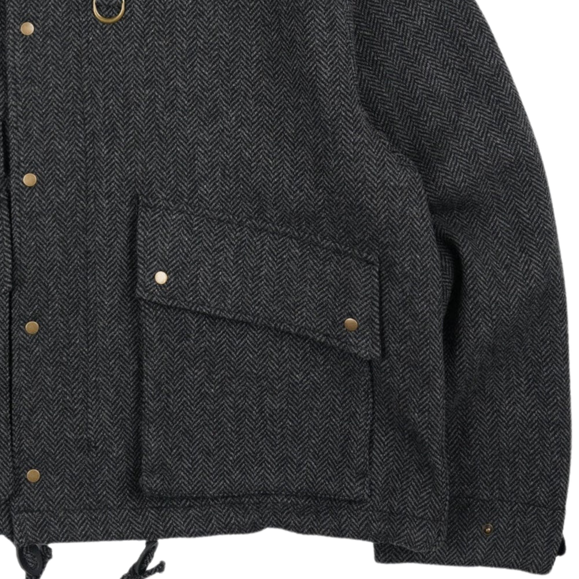 FrizmWORKS Herringbone Wool Hunting Jacket - Black