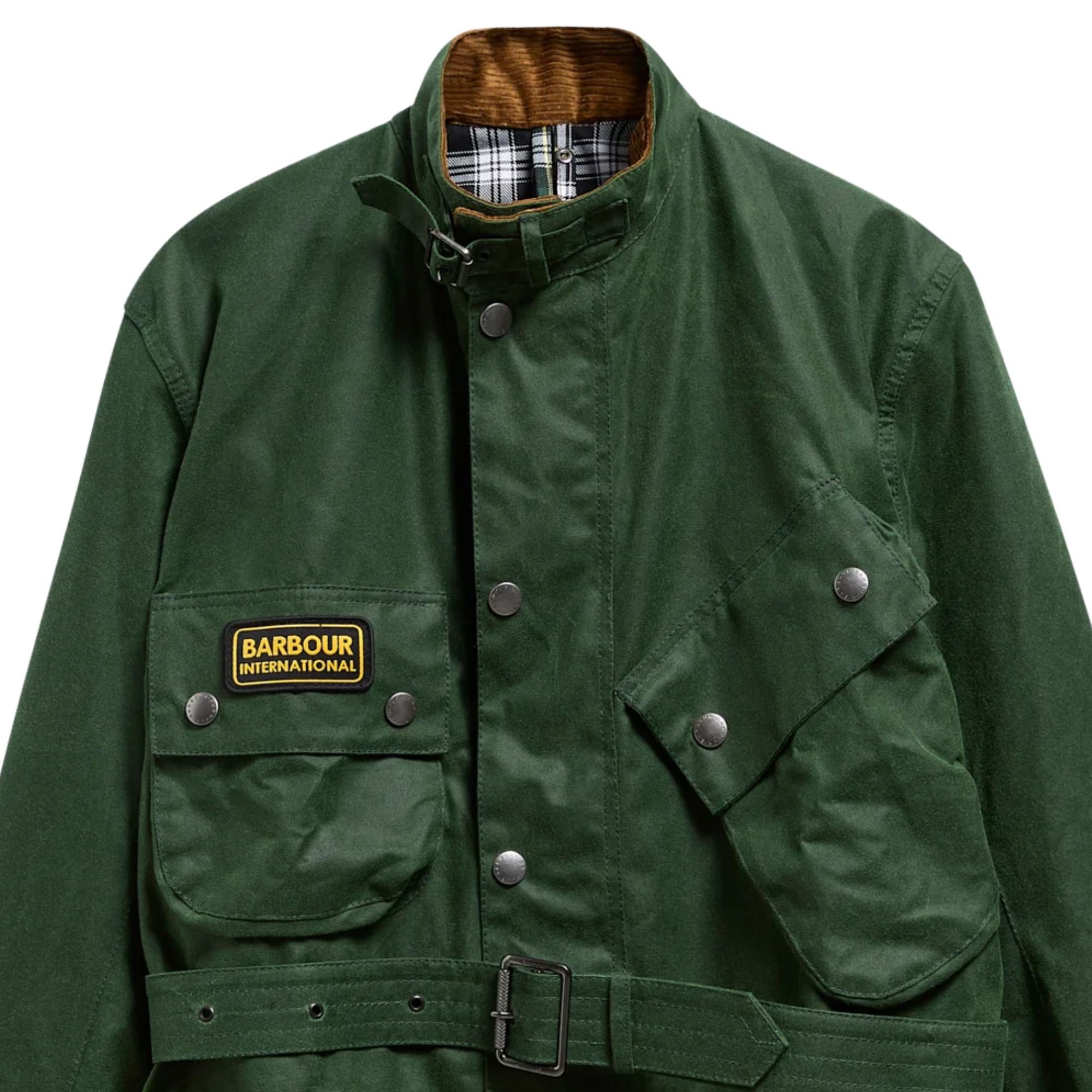 Barbour ダークグリーン ミリタリージャケット Sサイズ 新品 Barbour International Original Wax Jacket - Racing Green MWX0004GN