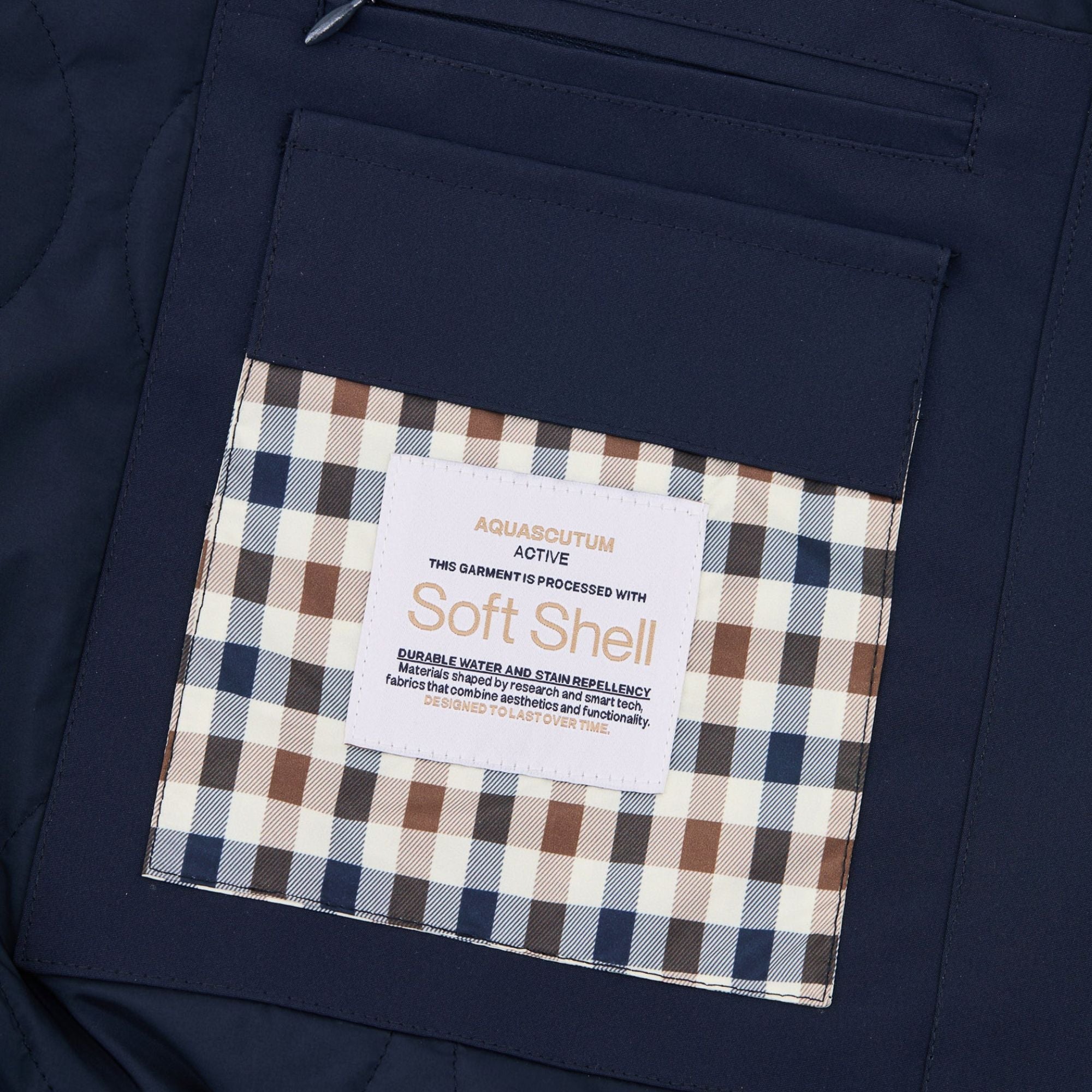 Aquascutum Soft Shell Mid Jacket - Navy