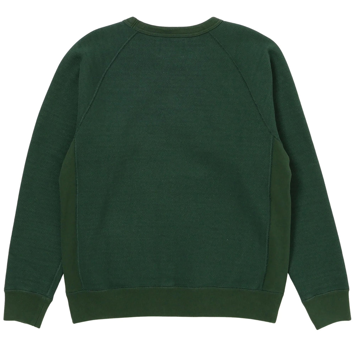 Wonder Looper Double Heavyweight French Terry Pullover Crewneck - Racing Green