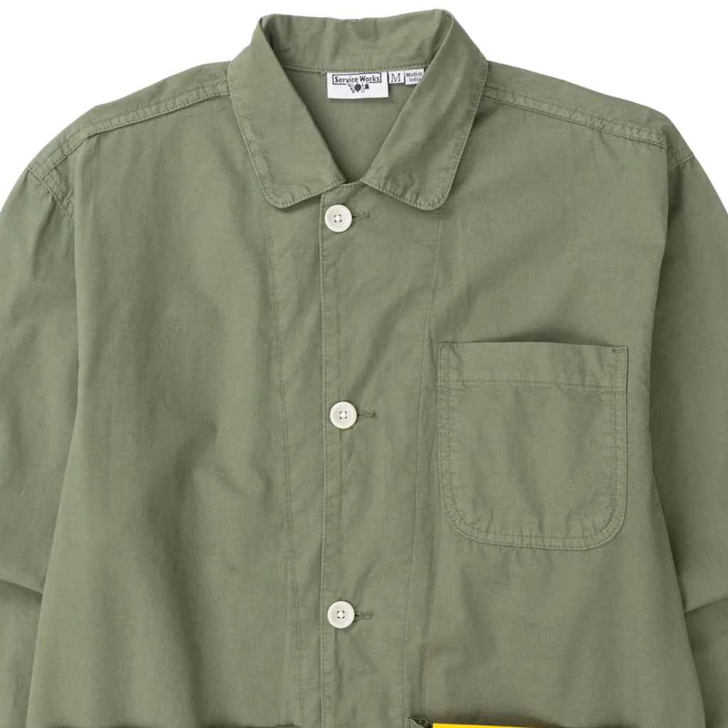 Service Works Tech Twill Easy Chef Shirt - Olive