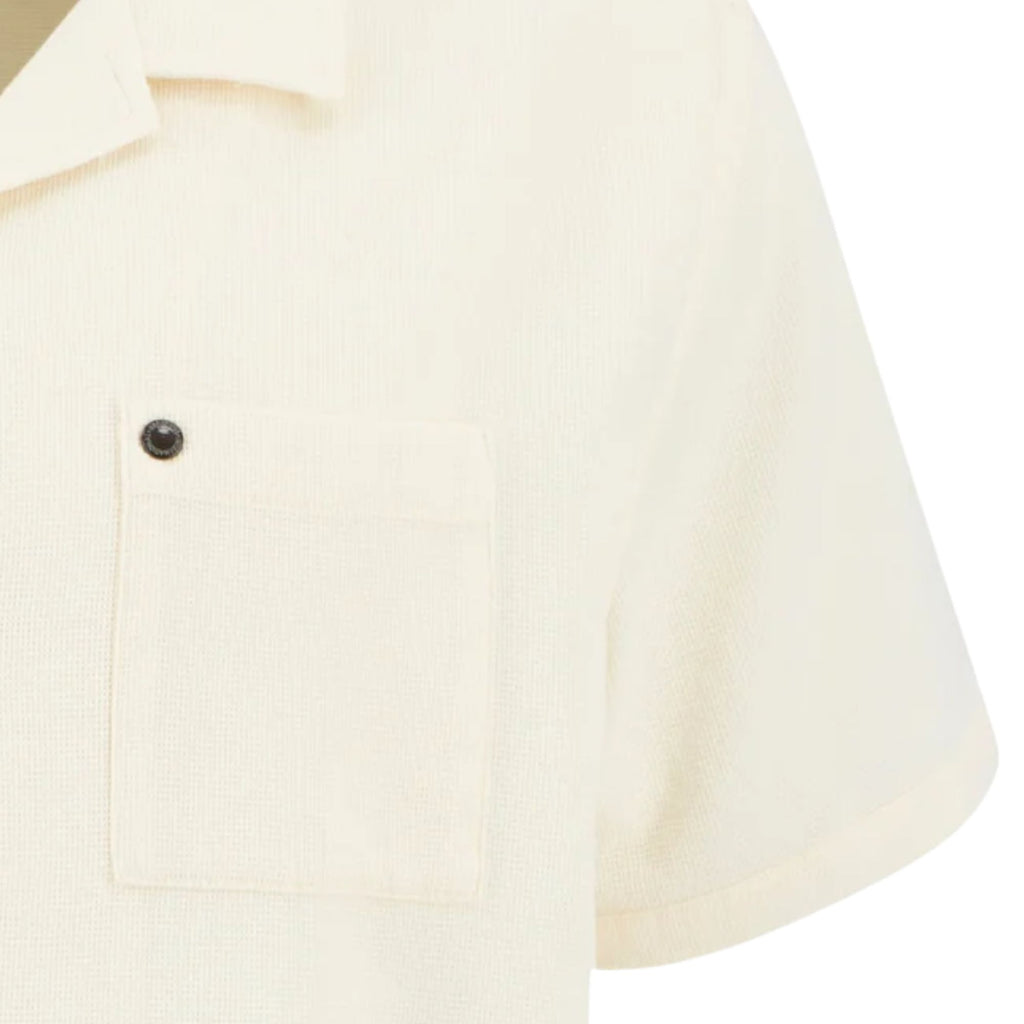 Barbour International Wayback Waffle Shirt - Whisper White