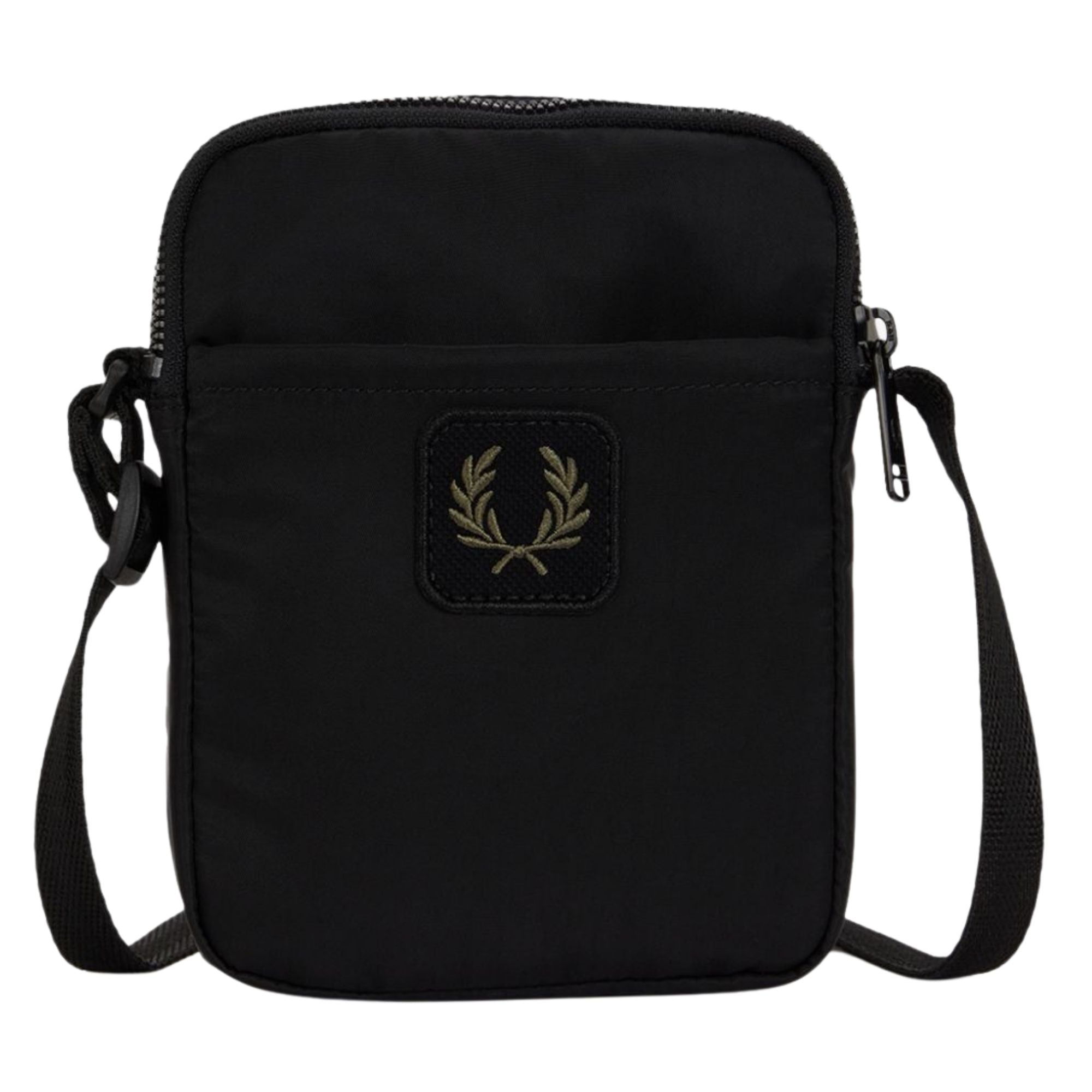 Fred Perry Crinkle Nylon Small Side Bag - Black