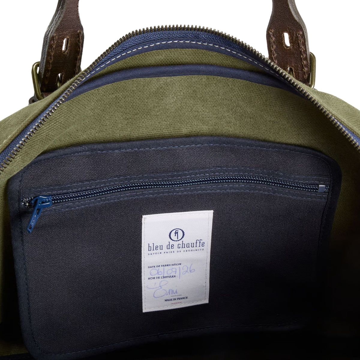 Bleu de Chauffe Sac Business Ledger Laptop Bag  - Khaki