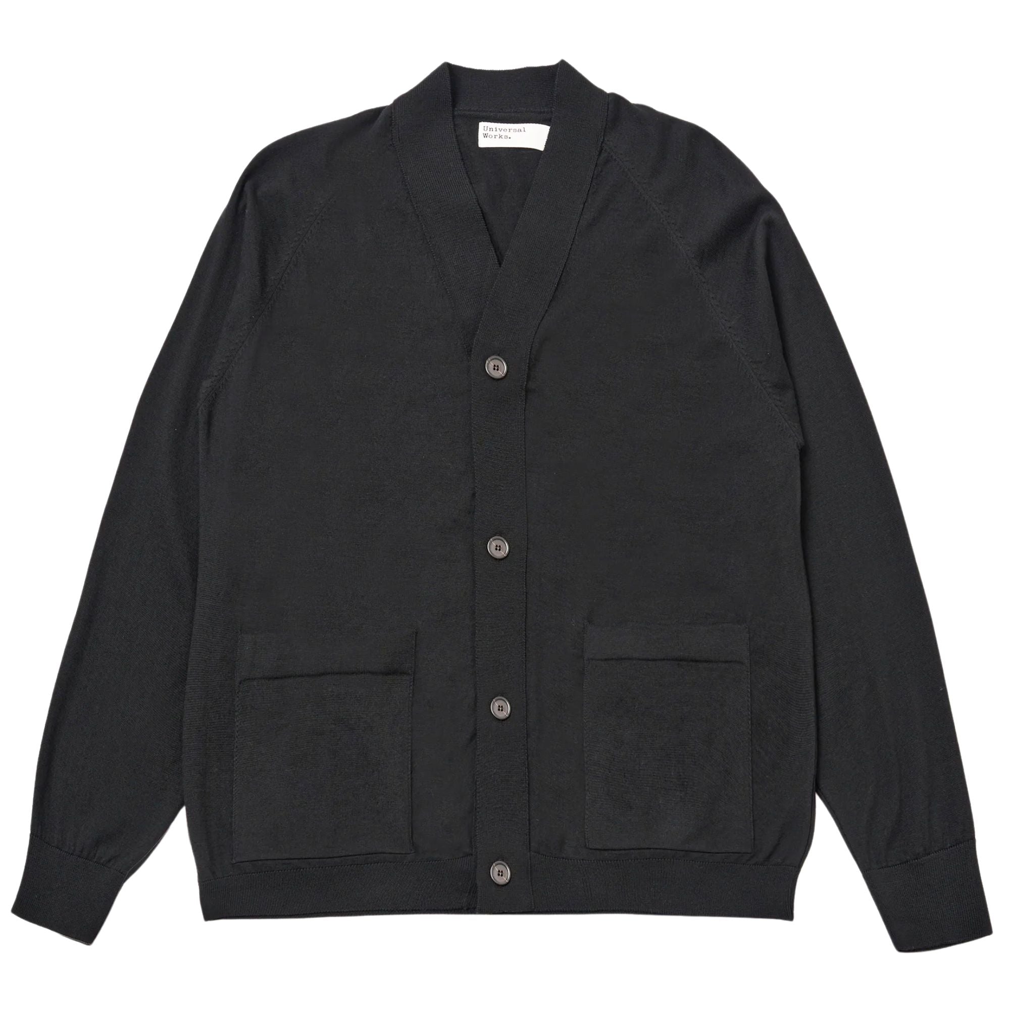 Universal Works Loose Cardigan II Merino - Charcoal