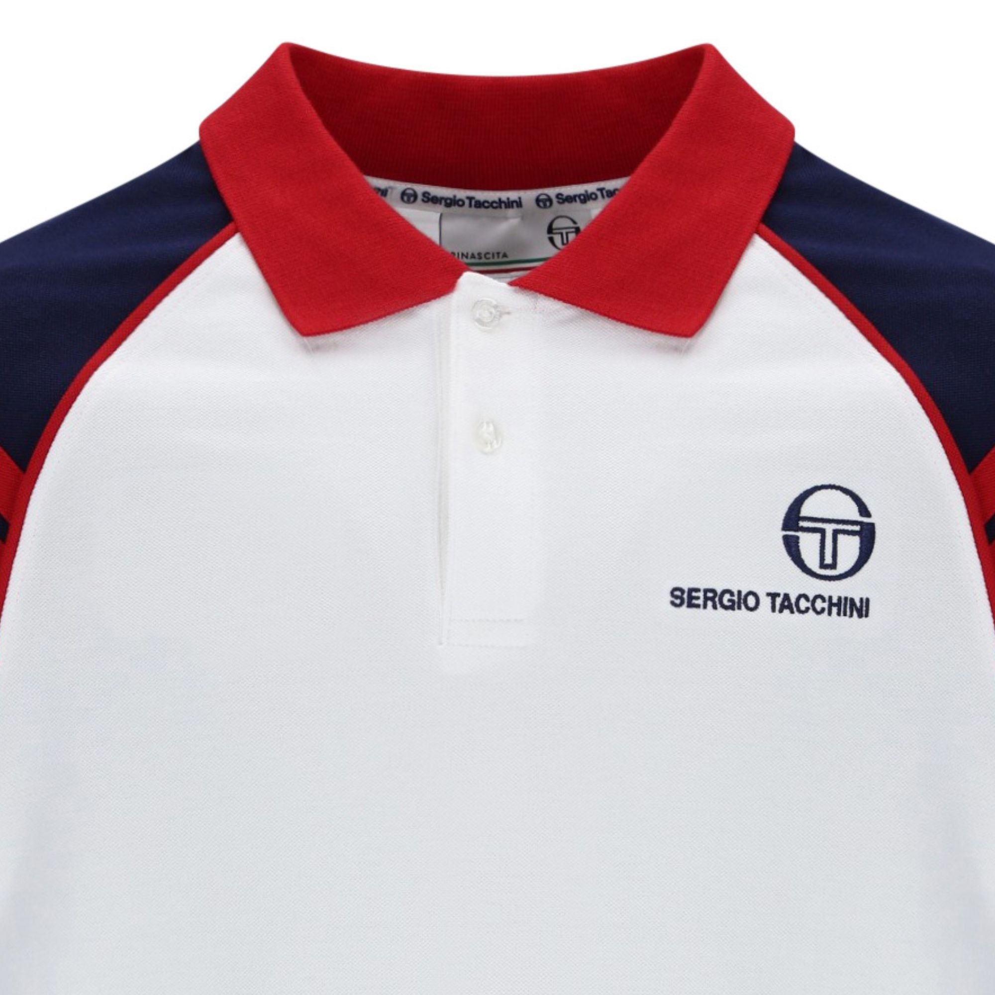Sergio Tacchini Cortona Polo Shirt - White/Blue